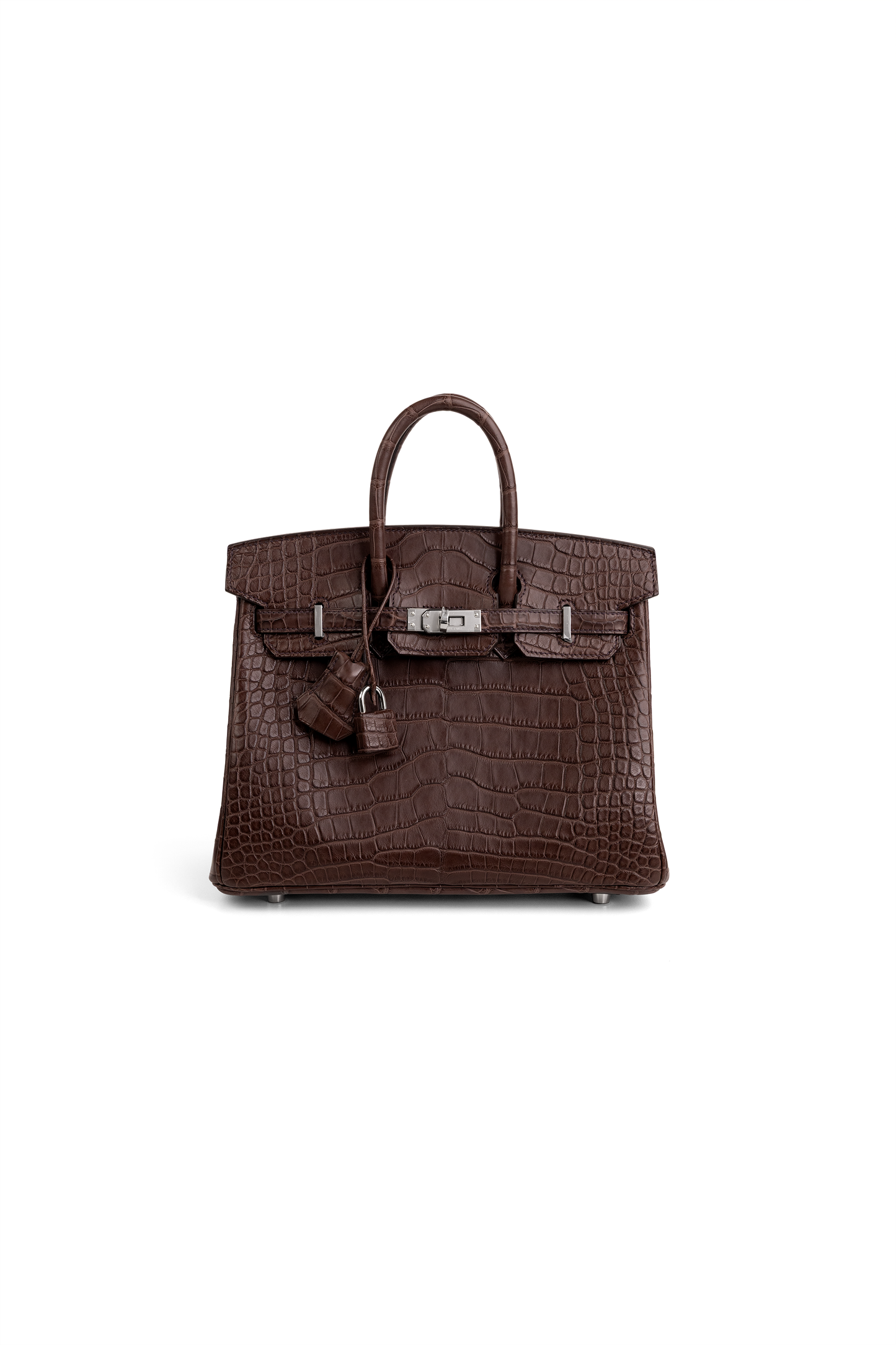 Hermès Birkin 25 Matte Alligator in Havane PHW