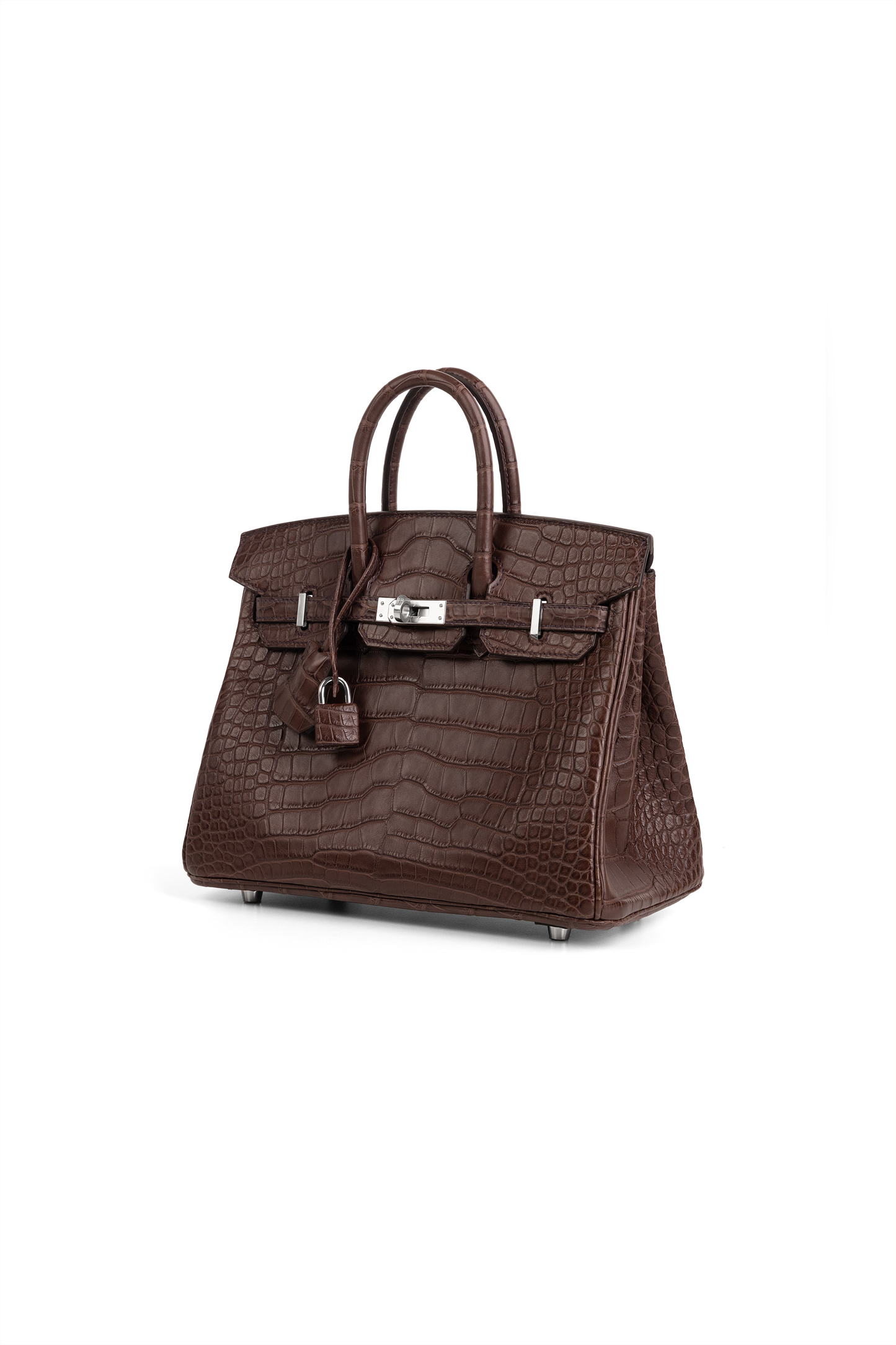 Hermès Birkin 25 Matte Alligator in Havane PHW
